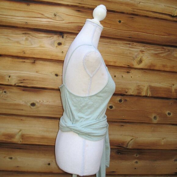 NWT Free People Light Green Wrap Tank Top - Picture 4 of 7